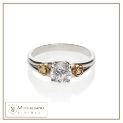 Anello solitario con fiori de'Nobili | Gioielli De Nobili